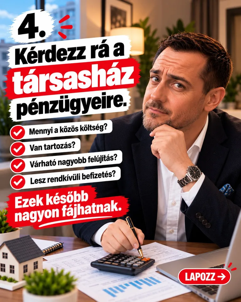 A közös költség, tartozások, felújítások és rendkívüli befizetések ellenőrzése