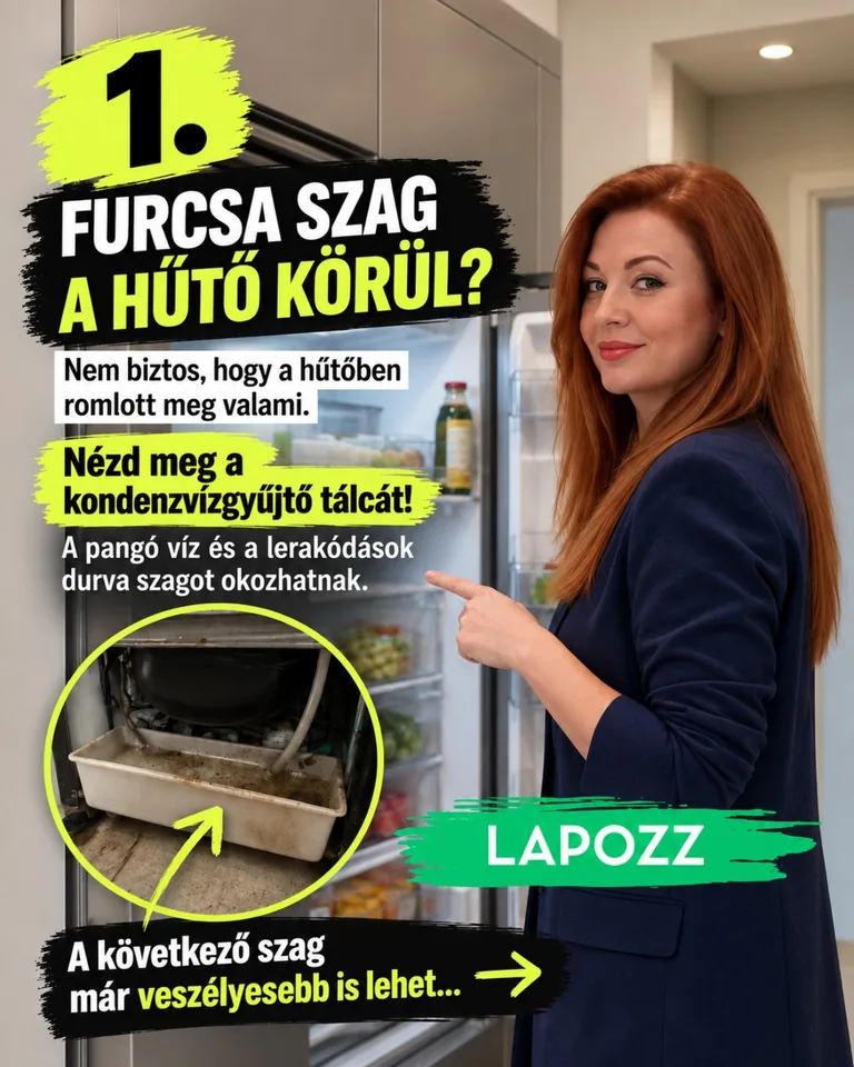 A hűtőszekrény kondenzvízgyűjtő tálcája kellemetlen szag forrása lehet