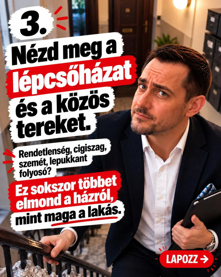 A lépcsőház rendezettsége és karbantartása sokat elárulhat a társasház működéséről
