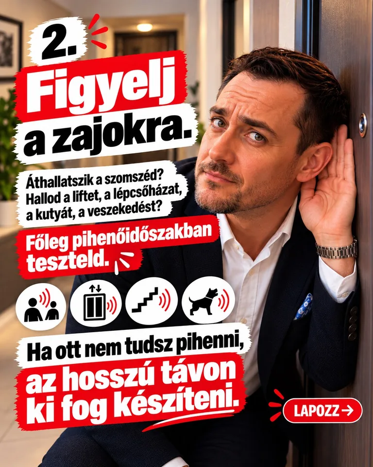 A szomszédok, a lift, a lépcsőház és más társasházi zajforrások ellenőrzése