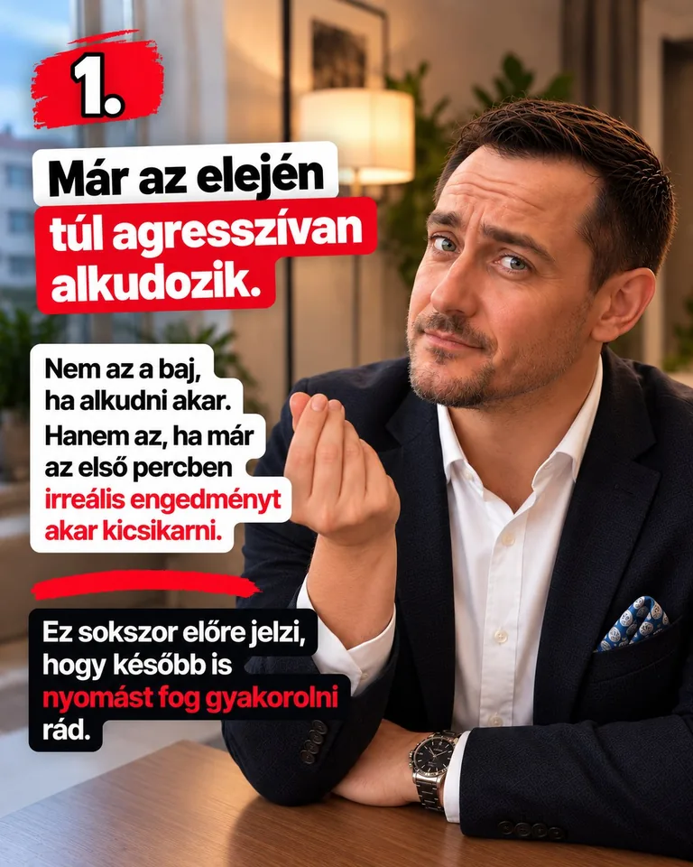 A túlzottan agresszív alku a nem komoly vevő egyik figyelmeztető jele lehet