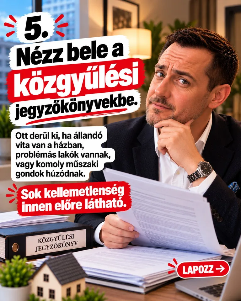 A közgyűlési jegyzőkönyvek feltárhatják a társasház visszatérő vitáit és műszaki problémáit