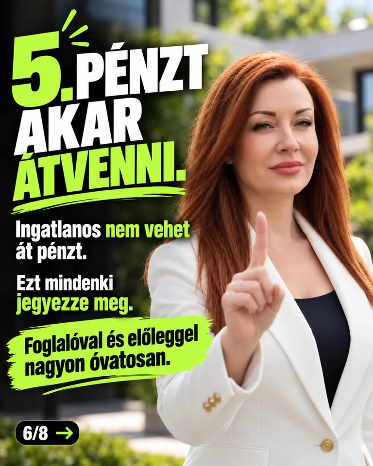 Foglaló vagy előleg átadására csak átlátható jogi feltételekkel kerülhet sor